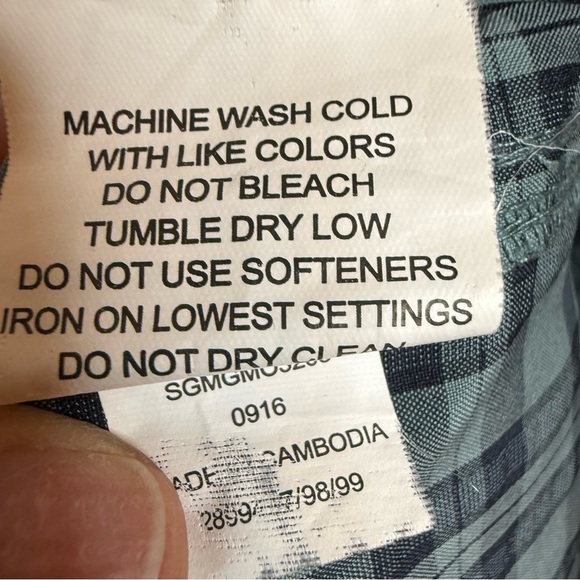 Magellan | Green and Blue Plaid Magwick Loose Fit Shirt | Sz S - Picture 9 of 9